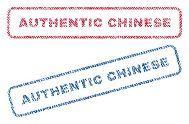 Otantik Çin Tekstil pullar