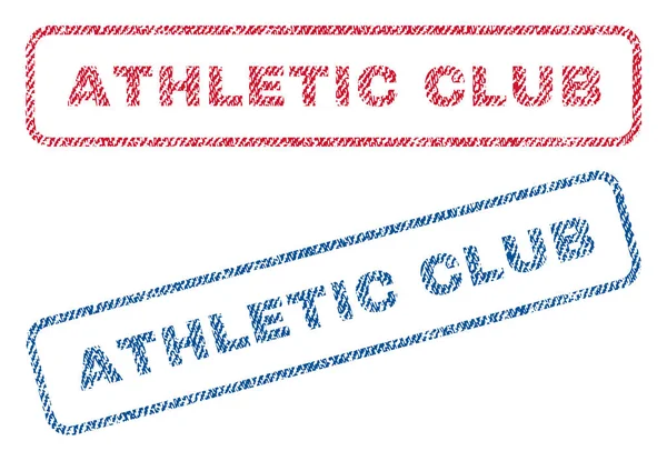 Текстильные марки Атлетического клуба — стоковый вектор