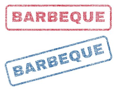 Barbekü Tekstil pullar