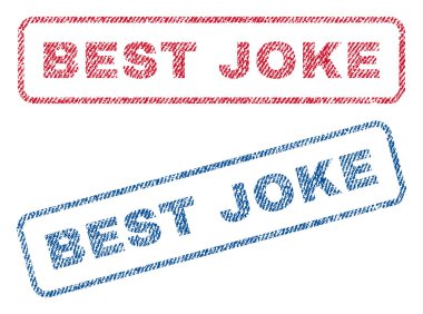 En iyi şaka Tekstil pullar