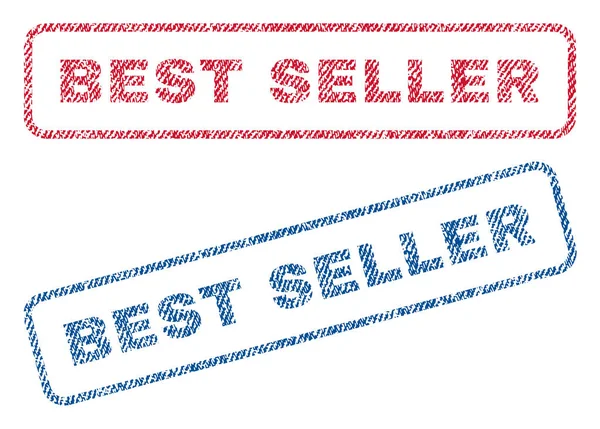Best Seller Francobolli tessili — Vettoriale Stock