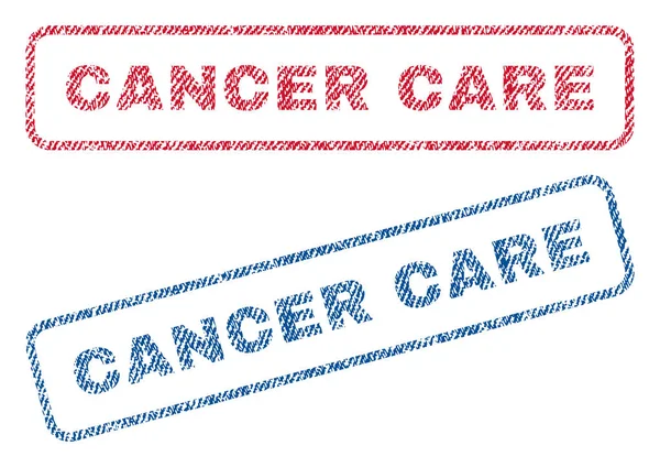 Текстильные марки по борьбе с раком — стоковый вектор