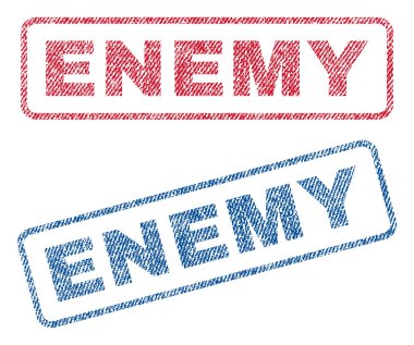 Düşman Tekstil pullar