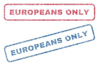 Avrupalılar tek Tekstil pullar