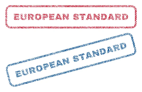 Selos têxteis padrão europeus — Vetor de Stock