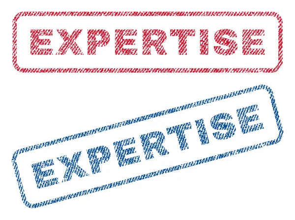 Expertise Textilstempel — Stockvektor