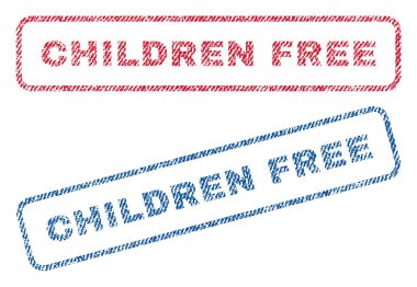 Çocuklar ücretsiz Tekstil pullar