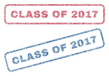 2017 mezunları Tekstil pullar