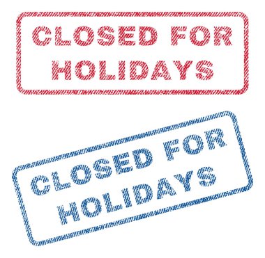 Tatil tekstil pullar için kapalı