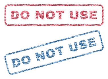 Tekstil pullar kullanmayın