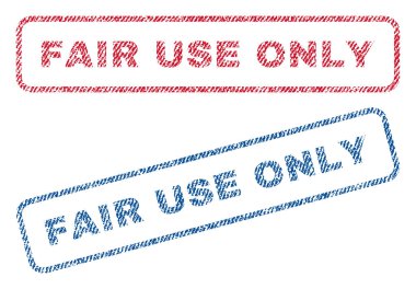 Adil kullanım tek Tekstil pullar