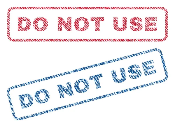 No use sellos de textiles — Vector de stock