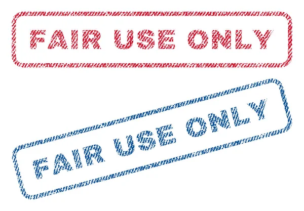 Adil kullanım tek Tekstil pullar