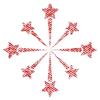 Fireworks kumaş dokulu simge yıldız patlaması