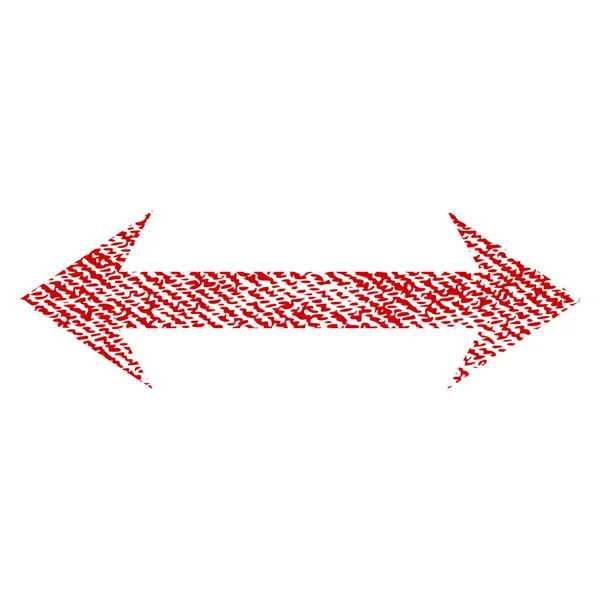 Horizontaler Flip-Stoff texturiertes Symbol — Stockvektor