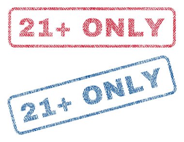 21 artı sadece Tekstil pullar