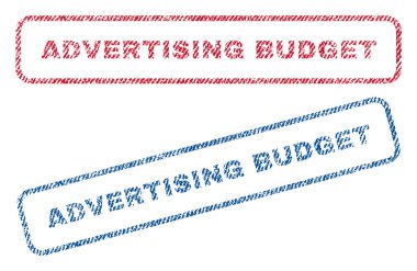 Reklam bütçe Tekstil pullar