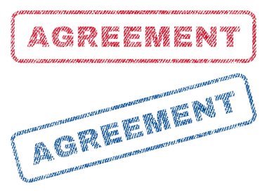 Anlaşma Tekstil pullar