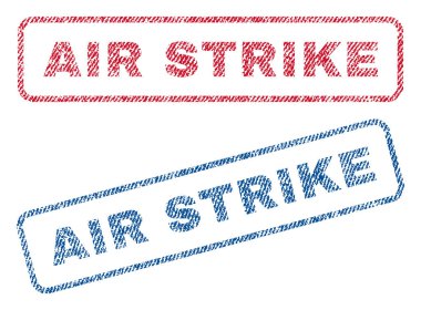 Hava saldırısı Tekstil pullar