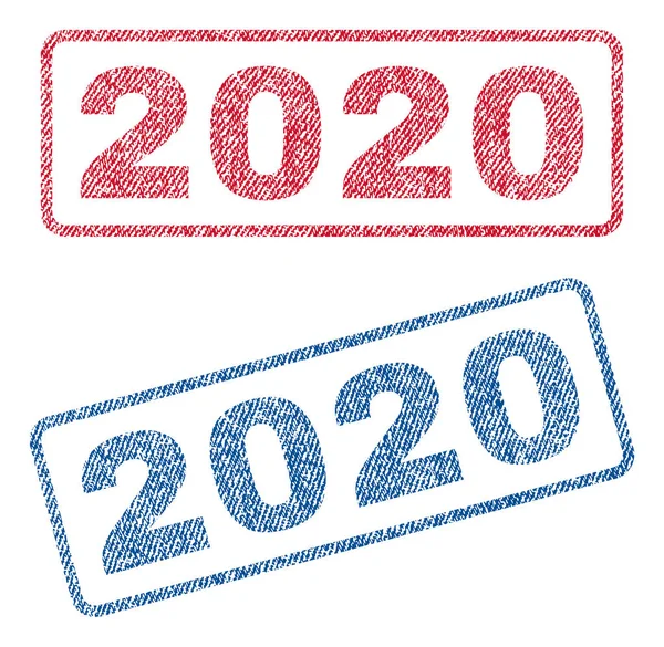 2020 κλωστοϋφαντουργικών γραμματόσημα — Διανυσματικό Αρχείο