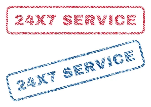 Selos têxteis de serviço 24X7 — Vetor de Stock