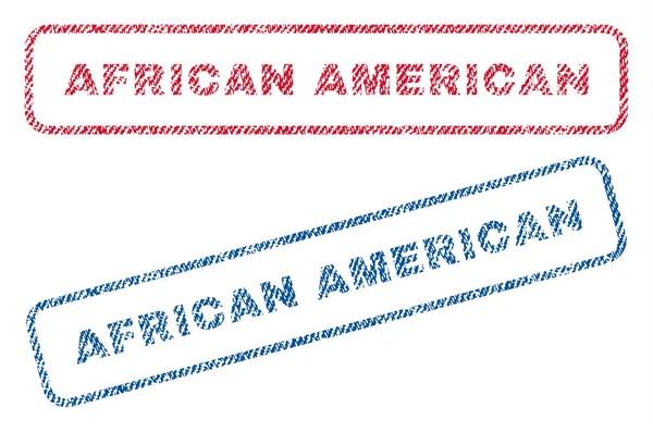 非洲裔美国纺织邮票 — 图库矢量图片