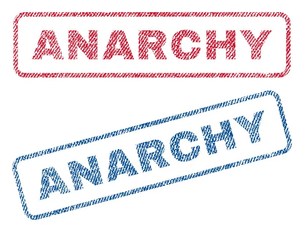 Textilstempel für Anarchie — Stockvektor