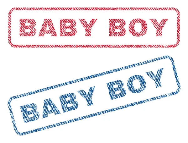 Baby Boy textilní razítka — Stockový vektor