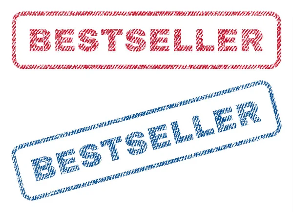 Bestseller textiel stempels — Stockvector