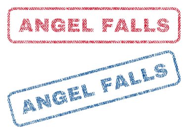 Angel Şelalesi Tekstil pullar