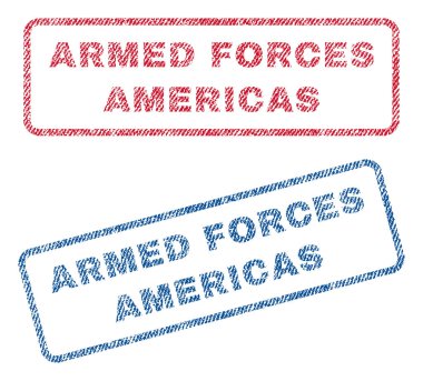 Silahlı Kuvvetler Amerika Tekstil pullar