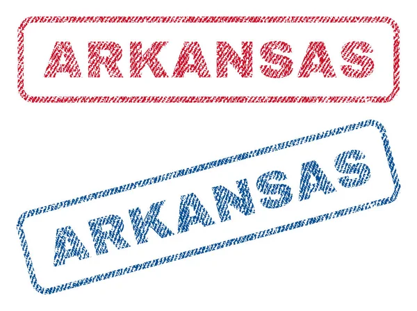 Arkansas textilní razítka — Stockový vektor