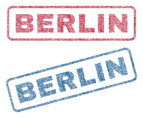 Berlin Textile Stamps — Stock Vector