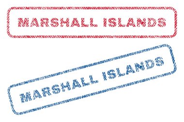 Marshall Adaları Tekstil pullar