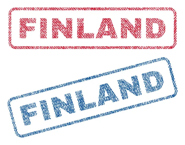 Finlande Timbres textiles — Image vectorielle