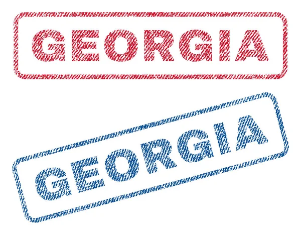 Georgia textilní razítka — Stockový vektor