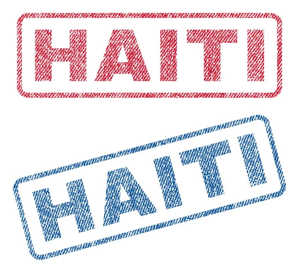 Selos têxteis do Haiti —  Vetores de Stock