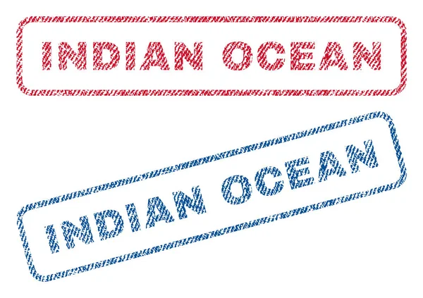 Selos têxteis do Oceano Índico — Vetor de Stock