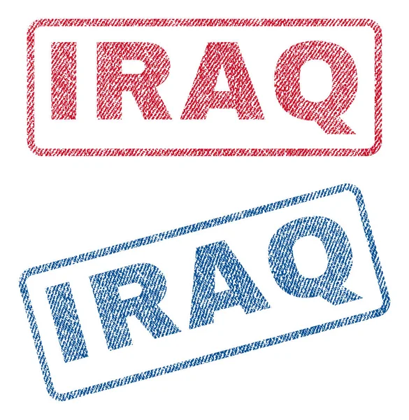 Irák textilní razítka — Stockový vektor