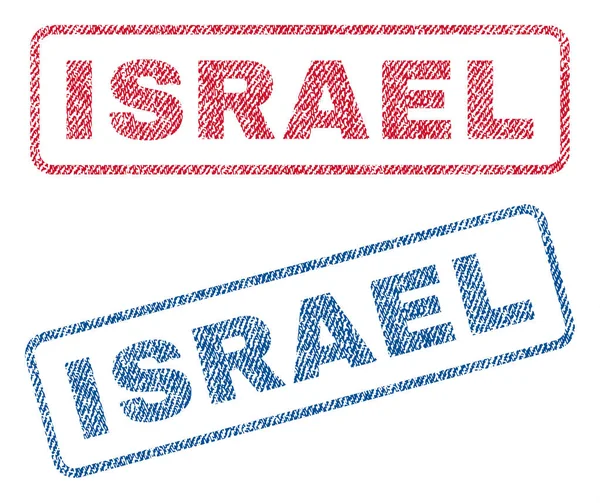 Izrael włókienniczych znaczki — Wektor stockowy