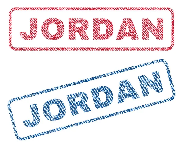 Jordan textilní razítka — Stockový vektor