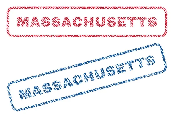 Timbres textiles du Massachusetts — Image vectorielle