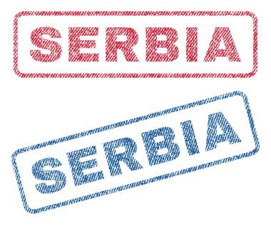 Sırbistan Tekstil pullar