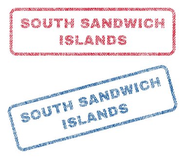 Güney Sandwich Adaları Tekstil pullar