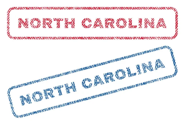 Carimbos têxteis da Carolina do Norte — Vetor de Stock