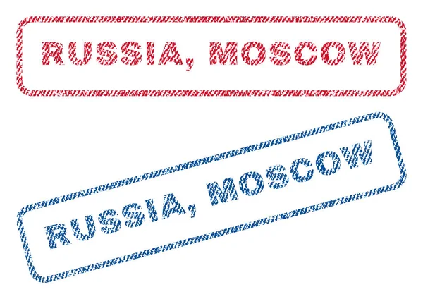 Московские текстильные марки — стоковый вектор