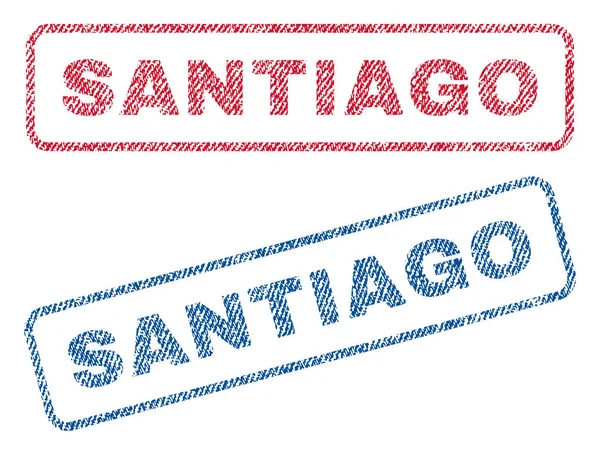 Santiago Textil Sellos — Vector de stock