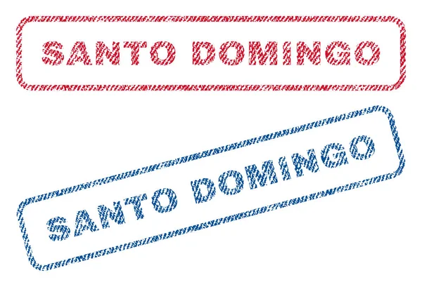Santo Domingo Sellos textiles — Vector de stock