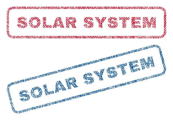 Układ Słoneczny włókienniczych znaczki — Wektor stockowy