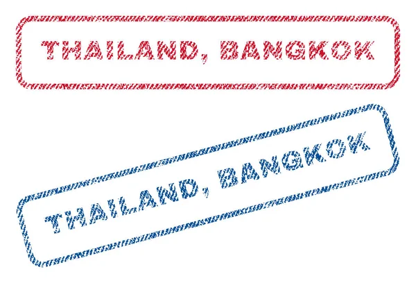 Thailand Bangkok textiel stempels — Stockvector
